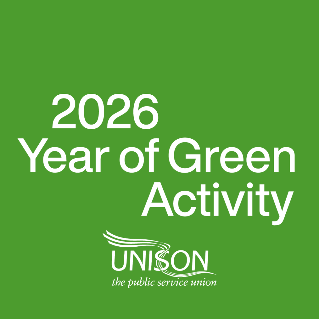 UNISON green Year of Green Activity 2026 logo